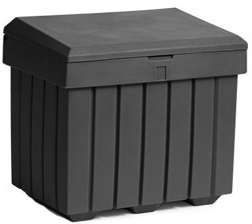 Tillson Brands® Salt & Sand Outdoor Storage Bin, Polythene, Grey